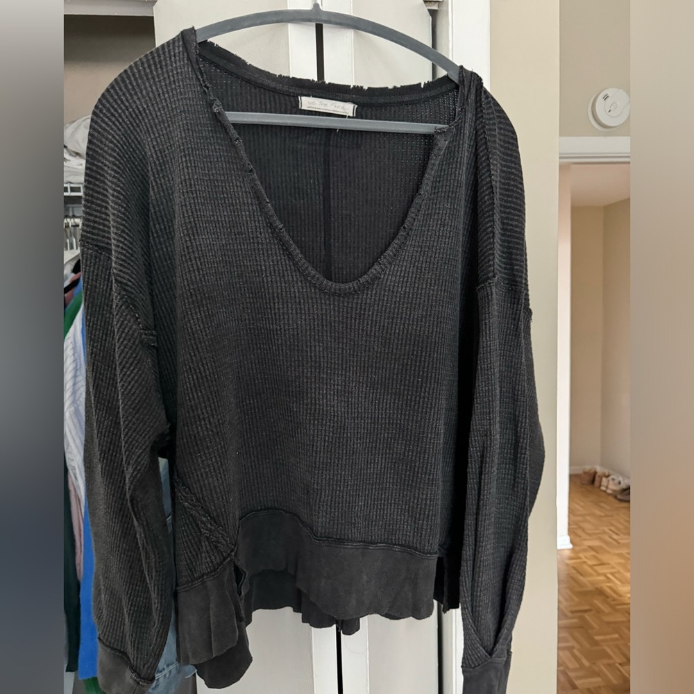 free people black thermal